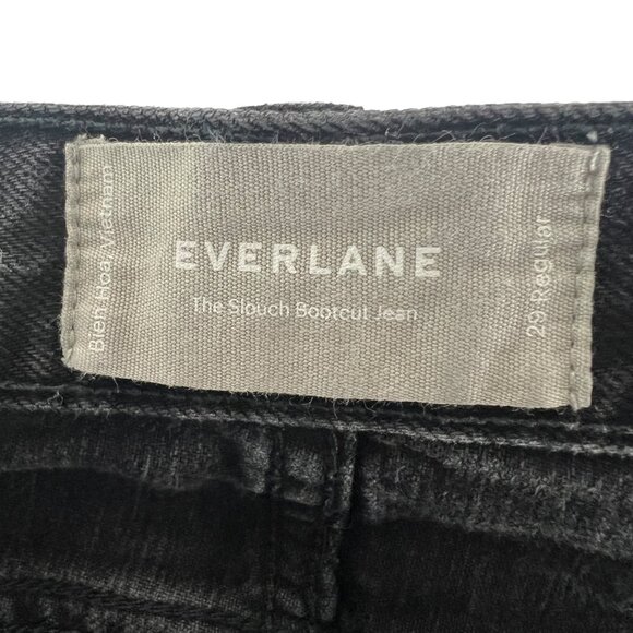 Everlane Women's The Slouched Bootcut Jean in Washed Black Relaxed Denim Size 29 - Picture 5 of 13